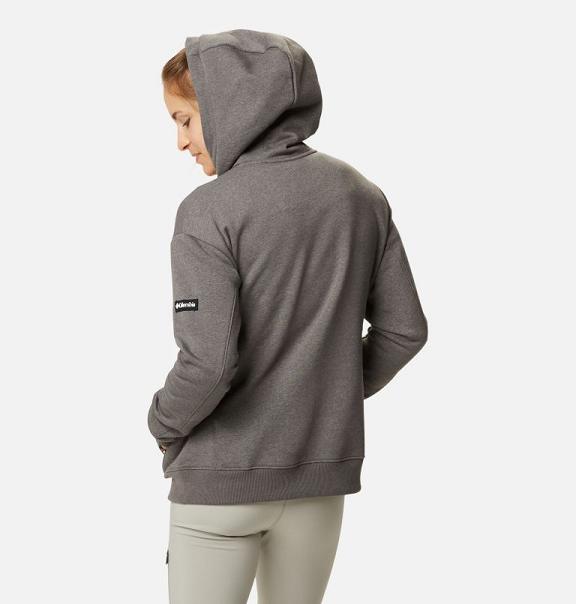 Columbia Lodge Hoodies Black Grey For Women's NZ60829 New Zealand